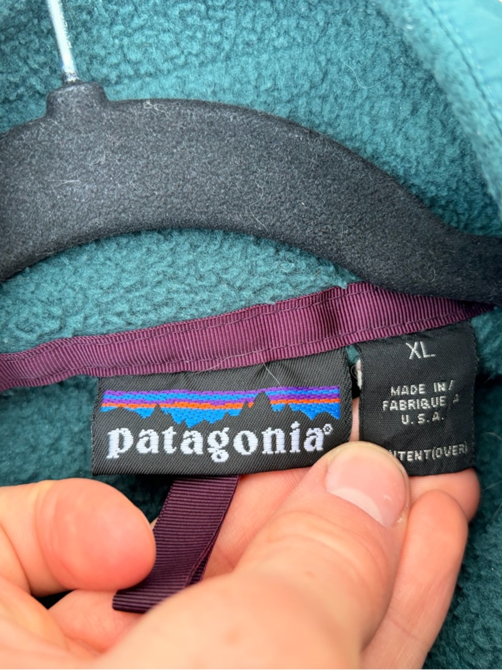 Patagonia Full-Zip Green Fleece Jacket Mens size XL - Picture 2 of 5